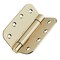 Cauldham (2 Pack) Heavy-Duty 4" Self-closing Spring Door Hinge with 5/8" Radius Corners, UL Listed